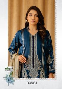 Marca paquistaní Shalwar Kameez Design Diseñador de mujer Trajes de algodón/césped La mayoría de las últimas colecciones de vestidos estampados - Product Image 3