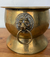 Vente chaude Antique Or Cuivre Finition Aluminium avec poignée de lion Jardinière Pot Vase pour la Maison et le Jardin Décoration de Mariage