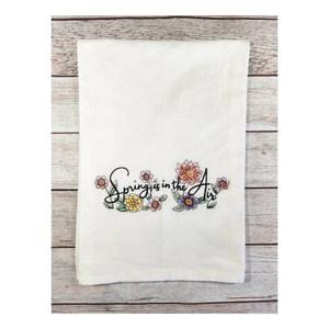 Joie de Noël de qualité supérieure brodée Dobby coton bio torchons de table ultrafins absorbant l'eau écologique pour la maison - Product Image 4