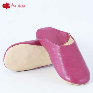 Babouches marocaines en cuir pour femmes, antidérapantes, légères, faites à la main, pour un usage quotidien, multicolores, toutes tailles – Jaune - Product Image 6