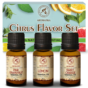 Citrus Flavor Cold Pressed <b>Essential</b> <b>Oil</b> <b>Set</b> with Grapefruit Lemon & Orange for Natural Aromatherapy Home Spa Gift Box - Product Image 3