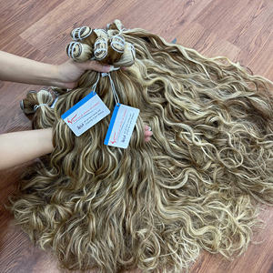 100% extensions de cheveux crus à trame ondulée naturelle de haute qualité trame à Double tirage couleur de piano de cheveux vietnamiens prêt à expédier - Product Image 6