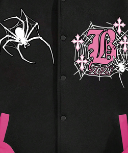 Veste universitaire OEM pour hommes, bombardier en cuir de laine brodé en usine sur mesure, letterman college team, vêtements d'extérieur pour la vente en gros - Product Image 4