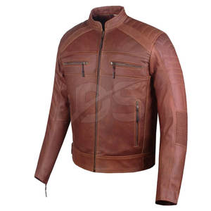 Chaqueta de Motociclismo de Cuero Genuino, Cortavientos, Impermeable, Ligera, de Secado Rápido, Transpirable, para Uso en Invierno y Viajes Largos - Product Image 2