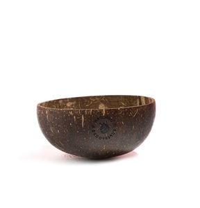 ชามกะลามะพร้าวขัดเงาเป็นมิตรต่อสิ่งแวดล้อมทำมือพร้อมโลโก้สลักตามสั่ง - Product Image 1