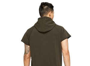 Breathable Custom Logo Fashion Workout Men's Half Sleeve <b>Hoodies</b> <b>Gym</b> <b>Hoodies</b> Sports <b>Gym</b> <b>Hoodies</b> OEM - Product Image 3