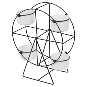 Macetas de metal oscilantes Eleva tu espacio con diseños de moda Macetas colgantes para balcón Sala de estar - Product Image 3