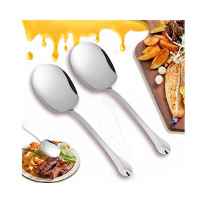 100% cuillères de service de mariage en acier de qualité naturelle pour couverts de table antique au meilleur prix - Product Image 2