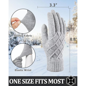 Gants d'hiver respirants à manches courtes SportChek avec écran tactile en coton imperméable et détection des aiguilles Logo frontal 2026 - Product Image 4