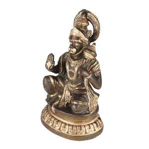 Sculptures de seigneur Hanuman en laiton Antique, fait à la main, Statue de décoration intérieure, articles cadeaux 40x16 cm SNS-1975 - Product Image 2