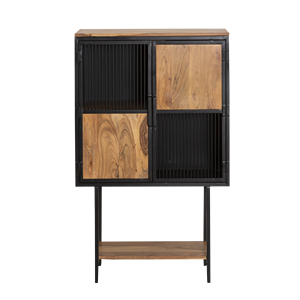 Buffet haut Mattia en bois d'acacia et métal - Product Image 1