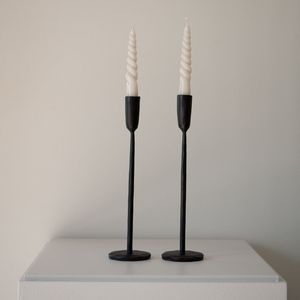Contemporary Home Metal <b>Candle</b> <b>Stick</b> Holder Ideal For Tabletop Decoration With Sleek Modern Artistic Metal Design - Product Image 4