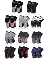 Rodilleras Deportivas de Spandex y Nailon Personalizadas al por Mayor, Duraderas, Transpirables, para Levantamiento de Pesas, Crossfit, Gimnasio, Sentadillas, Prevención de Lesiones