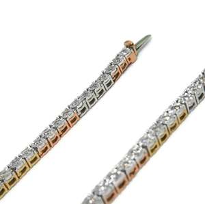 10K Tri-Tone Moissanite Tennis Chaîne VVS1 Princesse Coupe Diamant Hip-Hop Style Argent Sterling 925 Pendentif Fine Pendentifs Charmes - Product Image 2