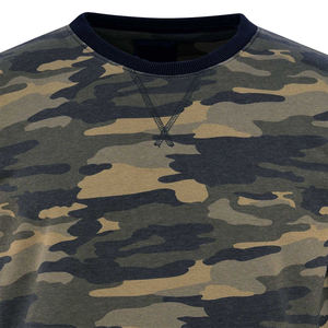 Sudadera de camuflaje de alta calidad Unisex sudaderas con capucha de peso pesado personalizado Vintage bordado adultos impreso desgastado de talla grande OEM - Product Image 3
