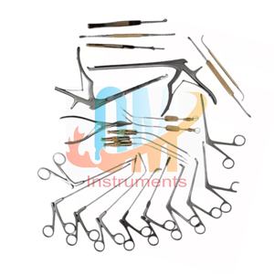 Instruments chirurgicaux endoscopiques en acier inoxydable allemand pour la chirurgie des sinus, instruments ORL, ensemble complet, approuvé ISO |   Instruments OldMed - Product Image 1