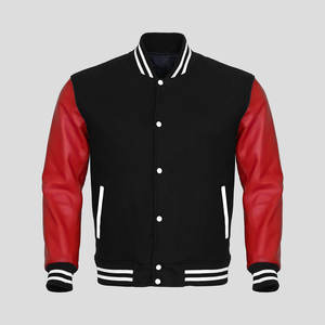 Bomber Jacket <b>Men</b> Baseball Biker Faux Pilot Varsity <b>Fleece</b> College Top <b>Black</b> Slim Fit Plain Dyed Waterproof Breathable Winter - Product Image 1