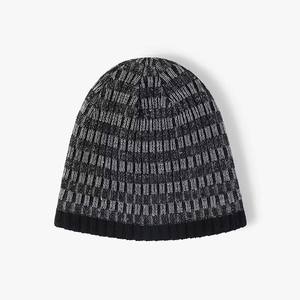 Autumn Winter Jacquard Knitted <b>Cap</b> Cross-Border Trendy <b>Personalised</b> Ready-Made Beanie Warm Hip-Hop Casual Style for Men - Product Image 1