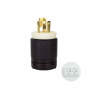 Bouchon de verrouillage en plastique NEMA L6-15, 15a, 250V, pour machines textiles, haute qualité - Product Image 1