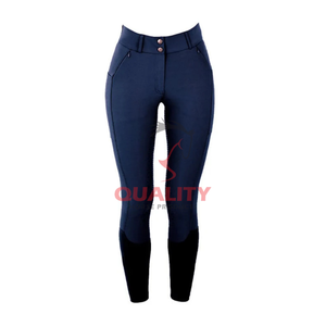 Pantalones de montar de alta calidad para mujer, ajustados, ligeros, transpirables, de tela duradera, pantalones cómodos para equitación al aire libre - Product Image 4