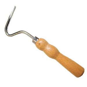 Pic de sabot à manche en bois pour les soins des chevaux Outil de sélection de sabot en métal pour nettoyer les sabots et la saleté - Product Image 4