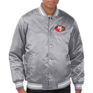 Veste universitaire en satin de haute qualité pour hommes, col montant, satin baseball, hiver, veste universitaire en satin vierge pour hommes - Product Image 5