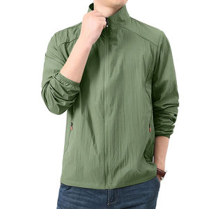 Veste en toile d'hiver en cuir à manches longues pour hommes au meilleur prix avec décoration à motifs de haute qualité - Product Image 3