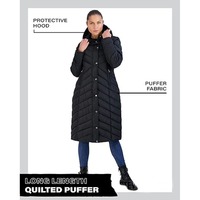Doudoune matelassée Offre Spéciale personnalisée Manteaux de pluie imperméables pleine longueur au genou Veste d'hiver rembourrée à capuche Veste matelassée pour hommes