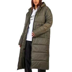 Veste matelassée surdimensionnée pour femmes, sweat à capuche matelassé respirant et ultra doux, manches longues, capuche chaude, manteaux de grande taille - Product Image 1