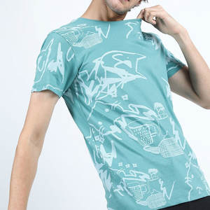 Precio bajo Producto de moda Hombres de moda Camiseta de impresión Tela cómoda Camiseta ligera Material de algodón Hombres Camiseta - Product Image 2