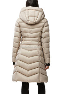 เสื้อแจ็คเก็ตขนเป็ดแบบพอดีตัวสำหรับผู้หญิงเสื้อคลุมขนสัตว์กันหนาวแบบหนามีฮู้ดสำหรับผู้หญิง - Product Image 3