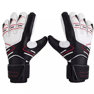 Gants de gardien de but de football en cuir personnalisés de haute qualité, confortables, avec protection des mains et design à doigts roulés - Unisexe - Product Image 1