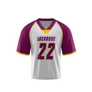 Maillot de crosse à sublimation personnalisé de haute qualité, vêtements de sport uniformes de crosse à manches courtes du meilleur fabricant avec un design unique - Product Image 6