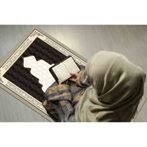 เสื่อละหมาดกันลื่น: พรมพิมพ์ลายสำหรับการละหมาดอิสลามอย่างสง่างาม, พรมบางแบบไม่ถักทอ - Product Image 1