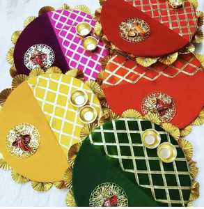 Precio al por mayor MDF Haldi kumkum placa para Diwali rakhi Bhai DOJ Ganesh Chaturthi Durga Puja festival indio mejor calidad - Product Image 1