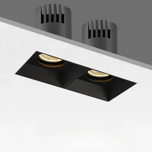 ไฟดาวน์ไลท์แบบฝังฝ้าเพดาน VireonSquare ดีไซน์ไร้ขอบ 12W อะลูมิเนียม COB 4000K แสงวอร์มไวท์ 3000K IP65/IP54 ได้รับการรับรองมาตรฐาน ETL สำหรับโรงแรม - Product Image 5