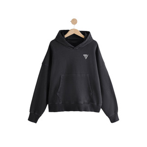 เสื้อฮู้ดสวมหัวสำหรับผู้ชาย, เสื้อมีฮู้ดสำหรับผู้ชายแบบสวมหัวมีสไตล์ที่เป็นเอกลักษณ์ระบายอากาศได้วัสดุที่ดีที่สุดในสีดำ - Product Image 1