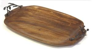 Plateau décoratif en MDF au design unique Beau plateau décoratif de forme carrée design Plateau en MDF de service de café chic pour hôtel et maison - Product Image 6