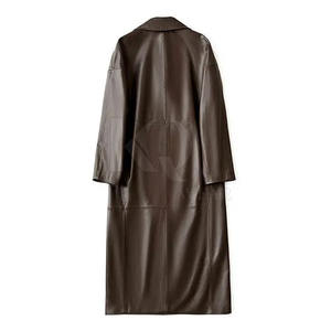 Abrigo de Cuero para Hombre, Estilo Urbano, Diseño Largo y Elegante, Perfecto para la Moda Urbana de Invierno - Product Image 2