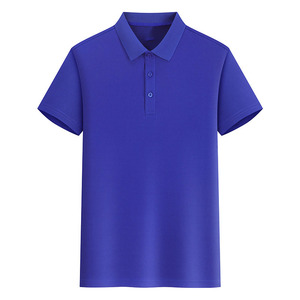 Camiseta polo de manga corta con logotipo personalizado OEM, diseño bordado impreso, 100% poliéster, color sólido, solapa, publicitaria - Product Image 3