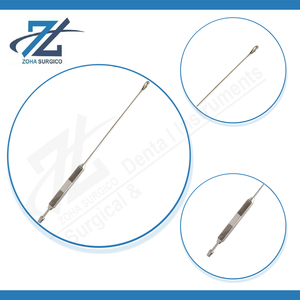 Cureta de Lavado Rheinstadter de 290 mm de Largo, Afilada, de Acero Inoxidable Quirúrgico de 8 mm, Instrumento Manual con Certificación CE, Fabricante de Pakistán - Product Image 4