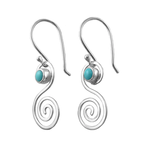 Boucles d'oreilles géométriques vintage en laiton, style sud-ouest, texture perlée, or jaune, collection automne 2025 - Product Image 3