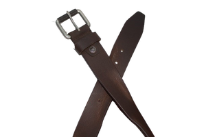 Cinturón de cuero de vaca de estilo informal de alta calidad Perfil texturizado personalizable con aleación rodante para hebilla directa al por mayor - Product Image 4