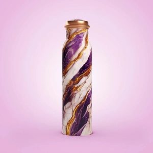 Aluminum Bottle Hammered Design Hot Selling Multipurpose Fully Matt Finished Travelling Usage 1000ml Thermal Insulation 24-36 - Product Image 3