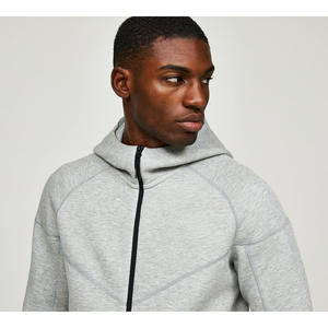 ชุดวอร์มกีฬาผู้ชายไซส์ใหญ่คุณภาพสูง รุ่นใหม่ปี 2025 สำหรับฤดูหนาว แบบมีฮู้ด ลายพิมพ์เรียบง่าย ผ้าฟลีซ เอวยางยืด - Product Image 5