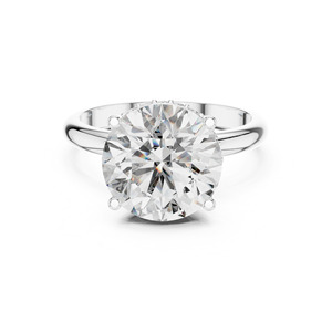 Bague de fiançailles en diamant de laboratoire en or massif 14 carats d'inspiration vintage, cluster de diamants taille ronde pour les occasions de mariage - Product Image 2