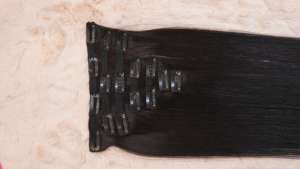 100% naturel cuticule alignée qualité supérieure Remy cheveux brésiliens 7 pièces ensemble Clip en acier inoxydable dur Clips Extensions de cheveux - Product Image 2