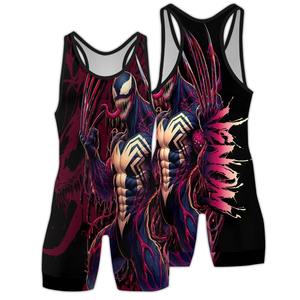 ชุดนักมวยปล้ำแบบซิงเกิลต์ ผ้าไนลอนผสมสแปนเด็กซ์ ชุดนักมวยปล้ำ ชุดรัดรูป - Product Image 3