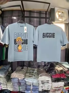 Directo de fábrica Bangladesh verano algodón camiseta para hombres mujeres niños venta al por mayor Bale de diseños mixtos impresos niños niñas - Product Image 3