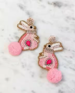 ต่างหูเม็ดเดี่ยวลูกปัดหลายเม็ดสำหรับผู้หญิงที่สง่างามสำหรับงานปาร์ตี้ออกแบบรูปสัตว์ด้วยมือโดยงานฝีมือ MD - Product Image 2